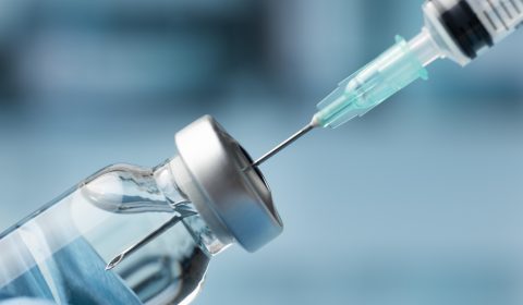 Covid Still Life With Vaccine